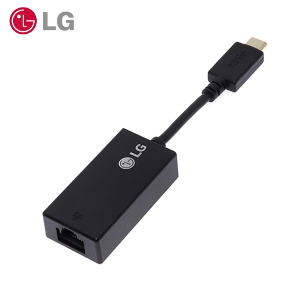 LG정품 그램 / 울트라북 랜동글 USB TYPE-C 기가비트 1000Mbps LAN 어댑터 [블랙]
