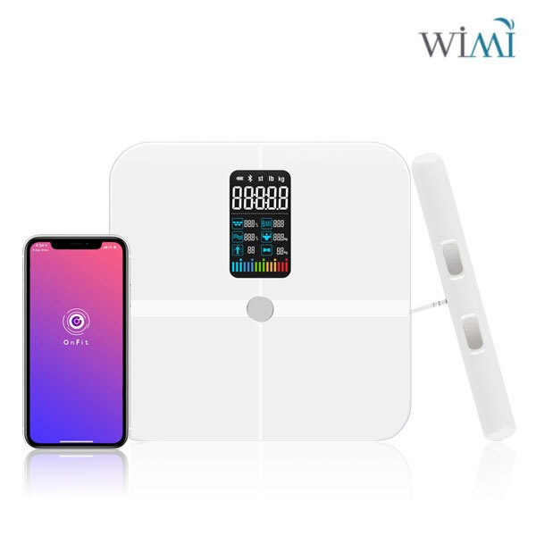 WIMI 블루투스 앱연동 충전식 그립핏 스마트 인바디 체중계 WIMI-103