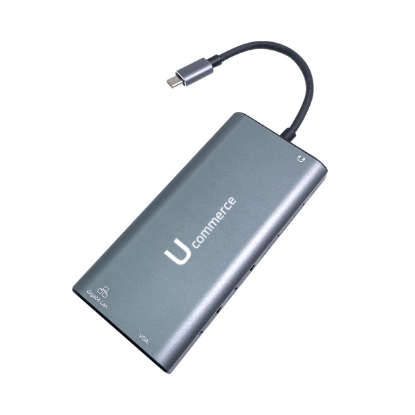 [UC-CO21] USB C타입 멀티 허브 HDMI 리더기 PD충전 VGA 노트북 휴대용