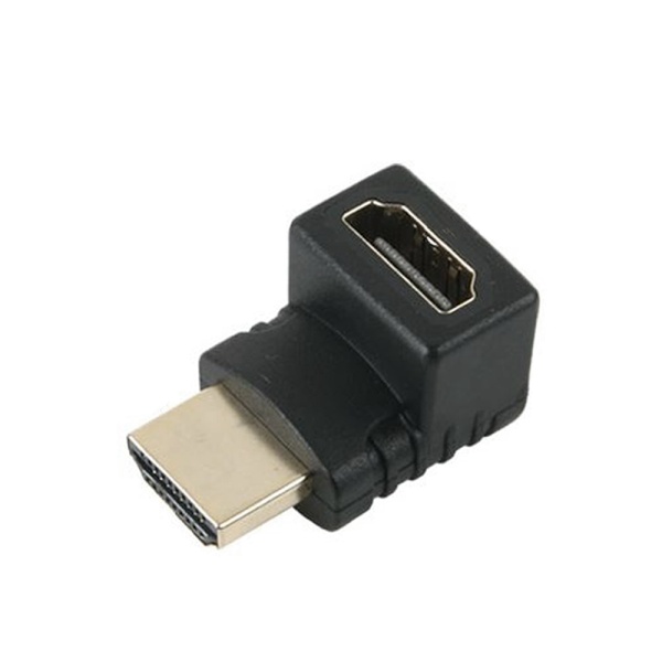 HDMI to HDMI M/F 연장젠더, 상향 90도 꺾임, UC-GE31 [블랙]