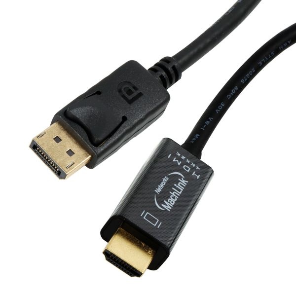 DisplayPort 1.2 to HDMI 2.0 변환케이블, 락킹 커넥터, ML-DP2H5M [5m]