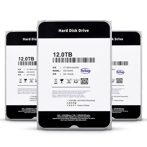 Amigos HDD 12TB SB1200RS (3.5HDD/ SATA3/ 7200rpm/ 256MB/ PMR/ 리퍼비시)