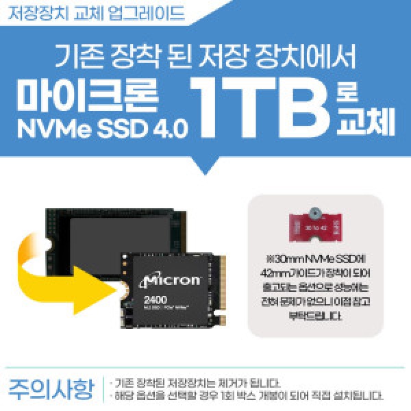 LEGION GO+SSD 1TB 교체(마이크론)
