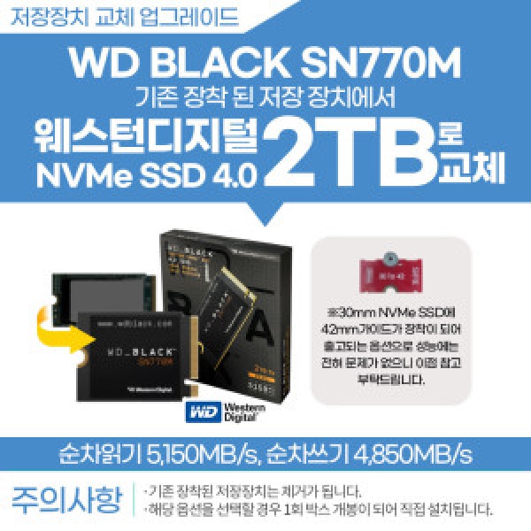 LEGION GO+SSD 2TB 교체(웨스턴디지털)