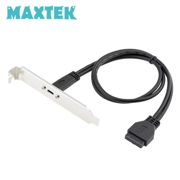 맥스텍 메인보드 20핀 to USB3.1 C타입 변환 케이블 50cm [MT282]
