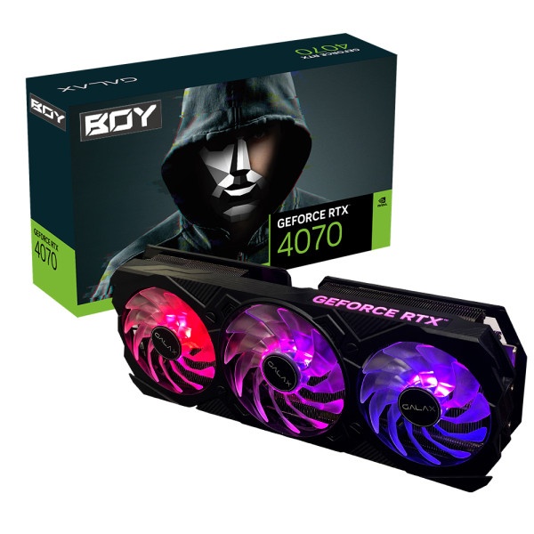 갤럭시 BOY GeForce RTX 4070 EX GAMER BLACK OC D6X 12GB