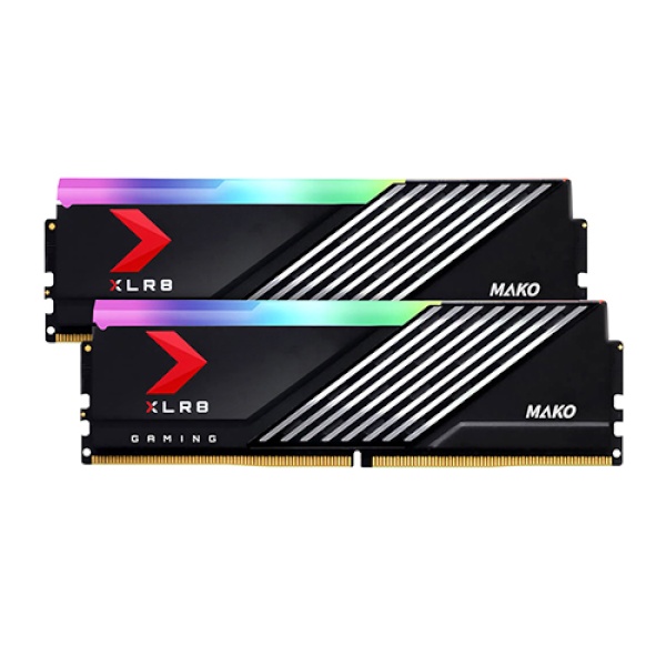 XLR8 DDR5 PC5-51200 CL32 MAKO RGB 블랙 마이크로닉스 [32GB (16GB*2)] 방열판 (6400)