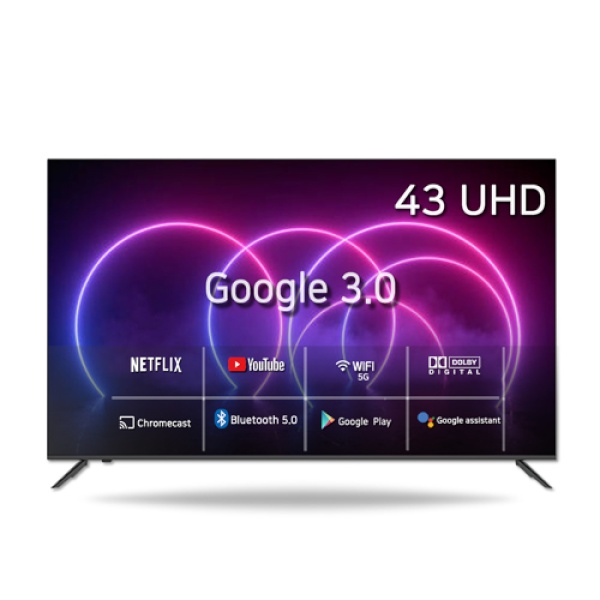 구글 3.0 UHD 스마트TV [Q430GR-GEX][벽걸이 상하좌우 기사설치]