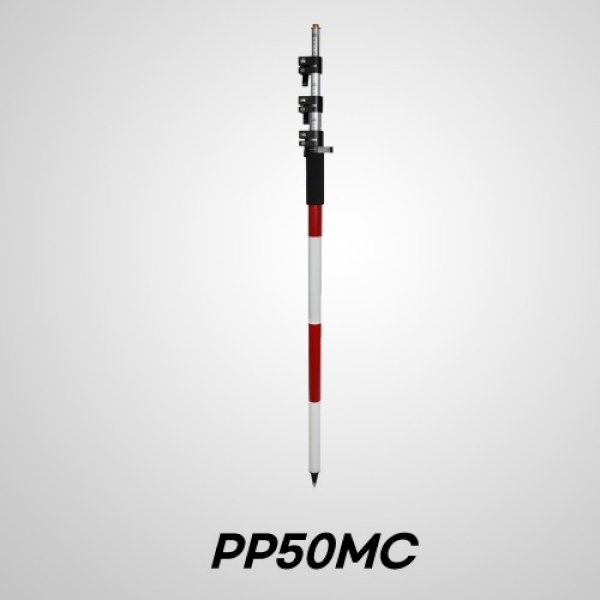 프리즘 폴 5M 4단 최고급형 (클램프타입) 알루미늄재질 PP-50MC GPS 겸용