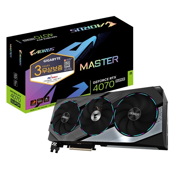 AORUS GeForce  RTX 4070 SUPER Master D6X 12GB 피씨디렉트
