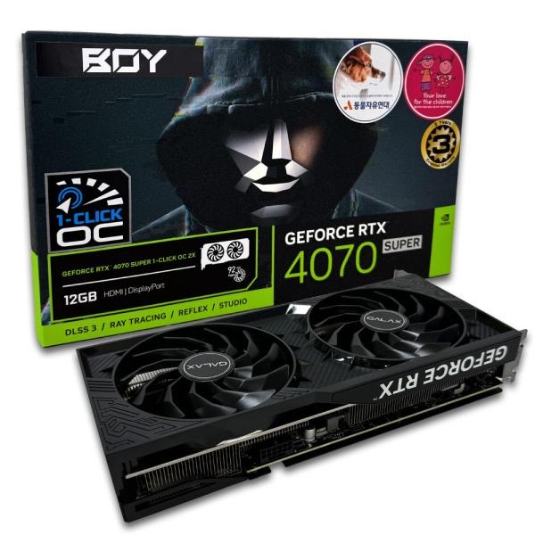 갤럭시 BOY GeForce RTX 4070 SUPER 2X D6X 12GB