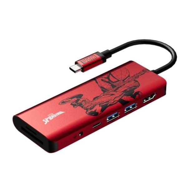 벨킨 마블 스파이더맨 AVC009qc (USB허브/7포트/멀트포트) ▶ [무전원/C타입] ◀