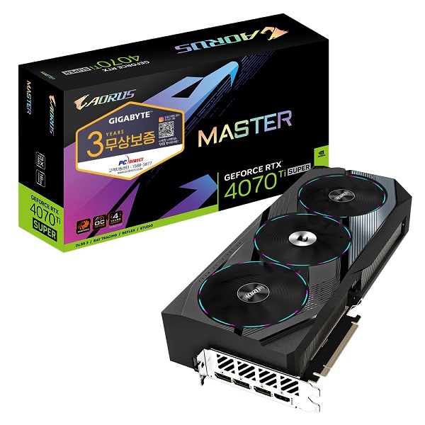 AORUS GeForce  RTX 4070 Ti SUPER Master D6X 16GB 피씨디렉트