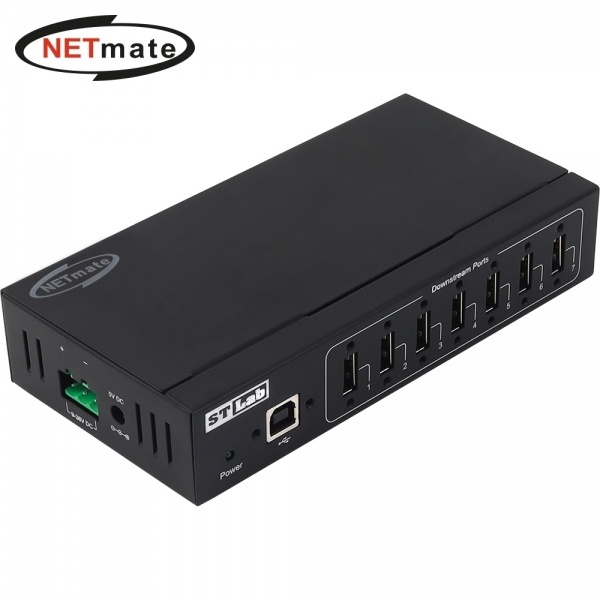 넷메이트 산업용 USB2.0  [USB허브/7포트] [IU-180]
