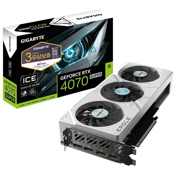 GeForce RTX 4070 SUPER EAGLE OC ICE D6X 12GB 피씨디렉트