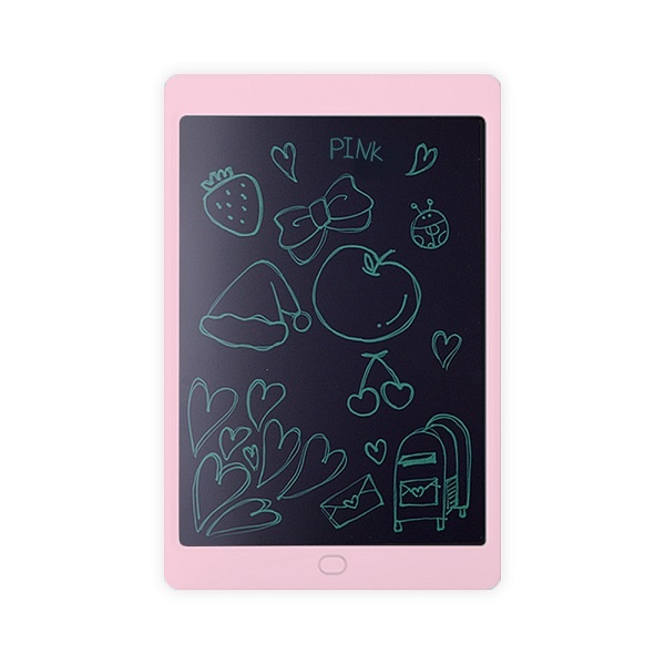 지니큐 12인치  LCD전자노트 전자보드 전자칠판 메모장 낙서장  LCD-K1250 핑크
