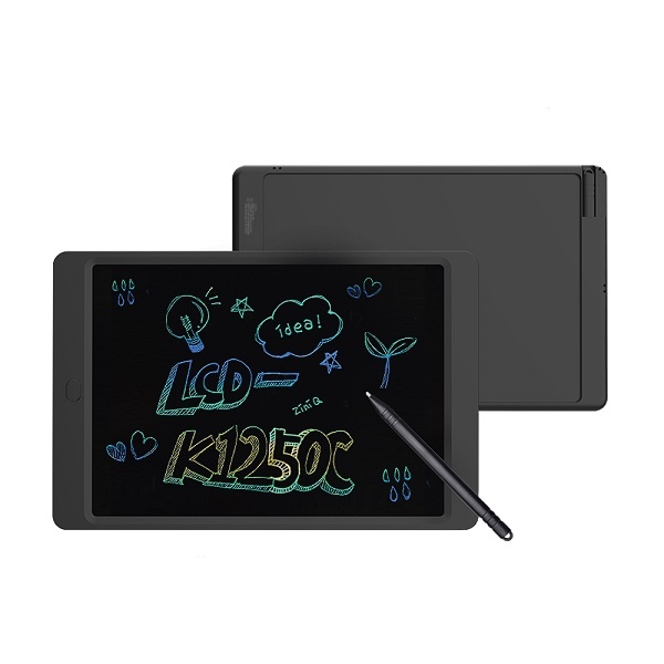 지니큐 LCD-K1250C 12인치전자노트 컬러글씨 전자보드 전자칠판 메모장 낙서장 드로잉