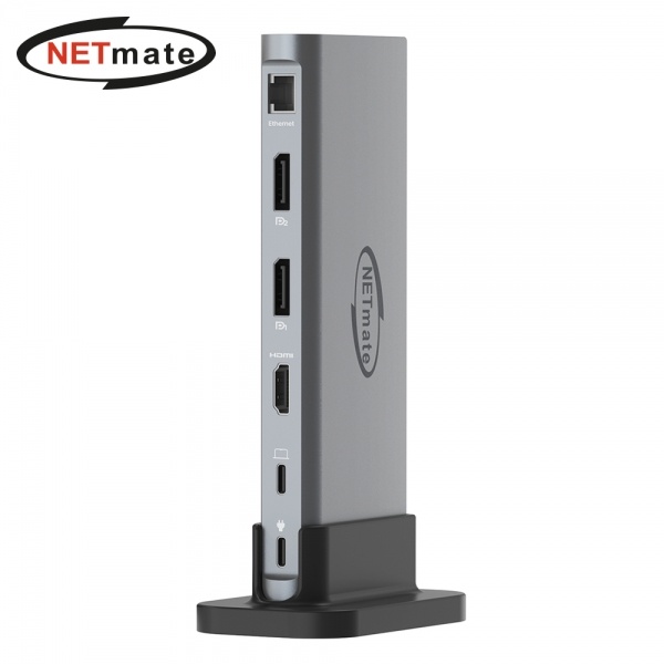 넷메이트 NM-TCD04 올인원 도킹 스테이션(USB허브/11포트/도킹) ▶ [무전원/C타입] ◀
