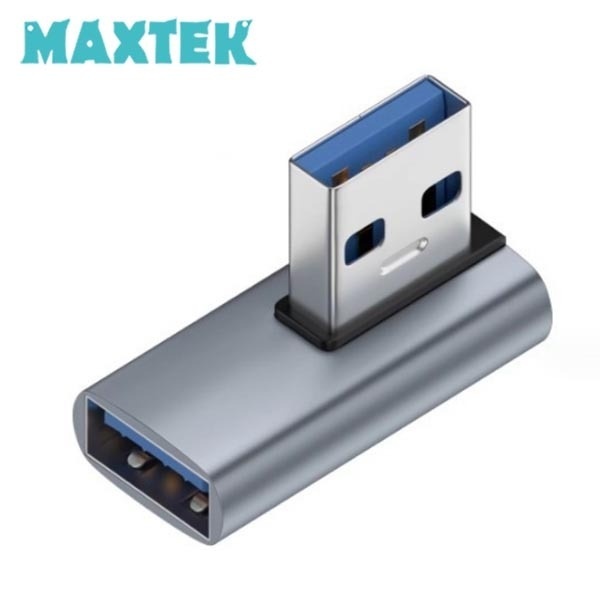 맥스텍 USB 3.2 M/F 연장젠더 좌향 90도 측면꺽임 10Gbps GEN2 [MT465]