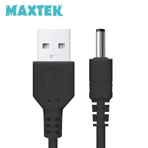 맥스텍 USB to DC 전원 케이블 3.5x1.4MM [MT272/블랙]