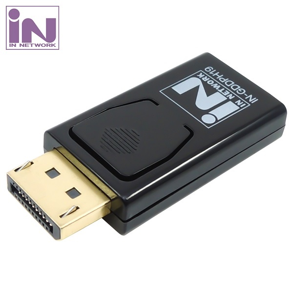 DisplayPort 1.2 to HDMI 1.4 M/F 변환젠더, IN-GDDPH19 / ING030 [블랙]