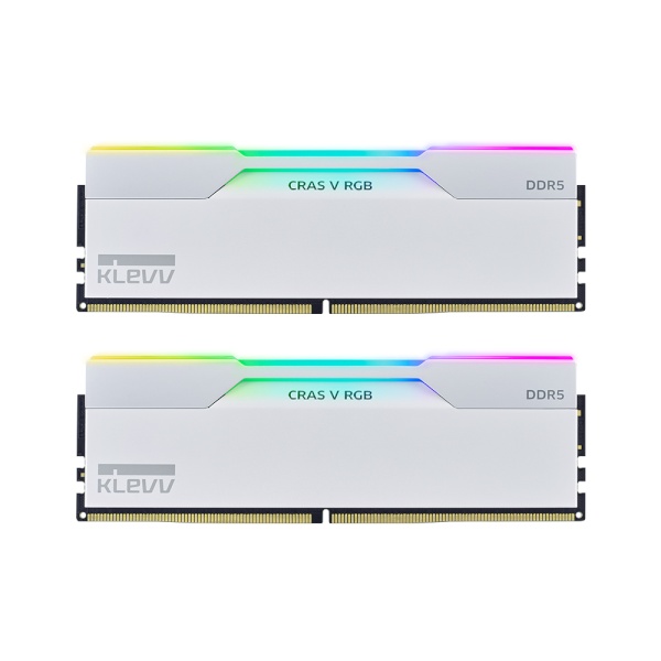 KLEVV DDR5 PC5-48000 CL30 CRAS V RGB WHITE 서린 [64GB (32GB*2)] (6000)