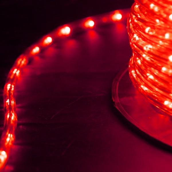 LED 무드등 로프라이트 원형논네온 간접조명 10M 빨강