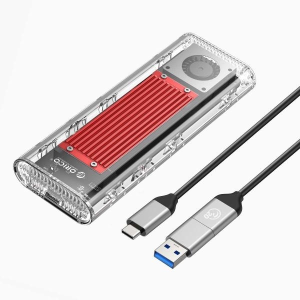 SSD 외장케이스, TCM2-G20 [M.2 NVMe/USB3.2] [레드]