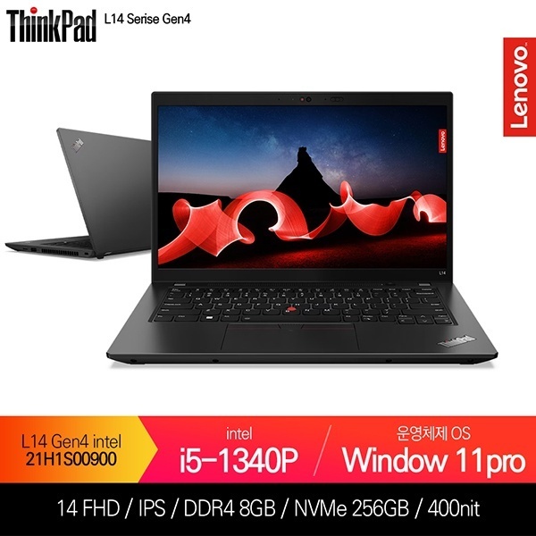ThinkPad L14 GEN4-2 21H1S00900 [i5-1340P / 8GB / 256GB / Win11 Pro] [기본제품]