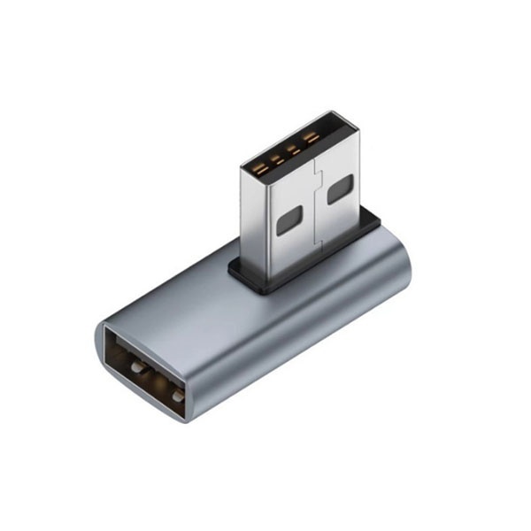 USB-A 3.0 to USB-A 3.0 M/F 연장젠더, 우측 90도 회전 꺽임, T-USB3-AMAFRR
