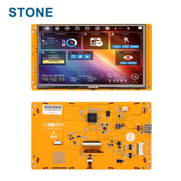 산업용 HMI LCD 디스플레이 / 7.0인치 800×480 정전식 터치 모듈 [STWC070LT-01]
