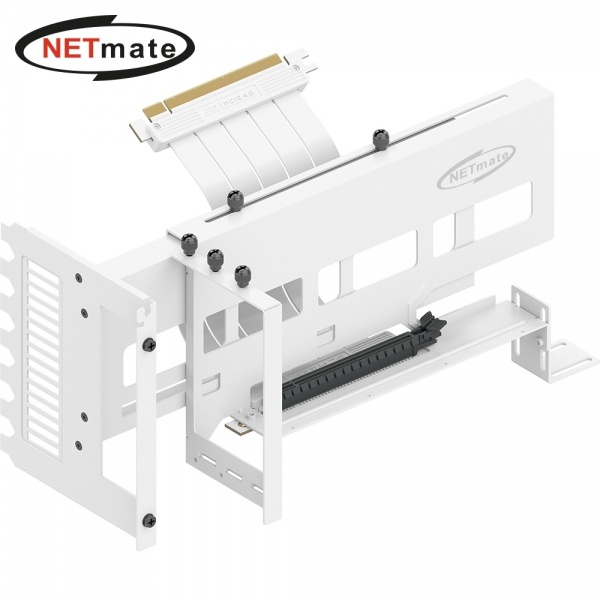 넷메이트 PCI-E 4.0 라이저 케이블 지지대 키트 (화이트) [NM-HPI33316]