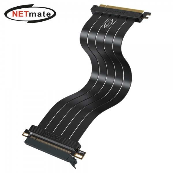 넷메이트  PCI-E 4.0 라이저 케이블 300mm (블랙/일자형) [NM-DPC1723]