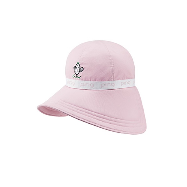 [삼양인터내셔날 정품] 핑 여성 와이드 골프 모자 핑크