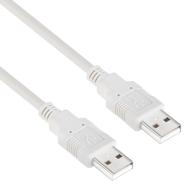 [AM-AM] USB-A 2.0 to USB-A 2.0 케이블, NETmate, NMC-UA203 [화이트/0.3m]