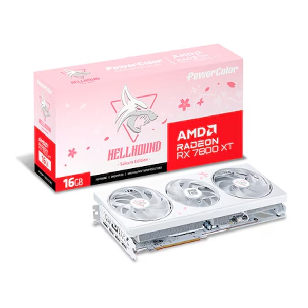 라데온 RX 7800 XT Hellhound Sakura Limited Edition D6 16GB 대원씨티에스