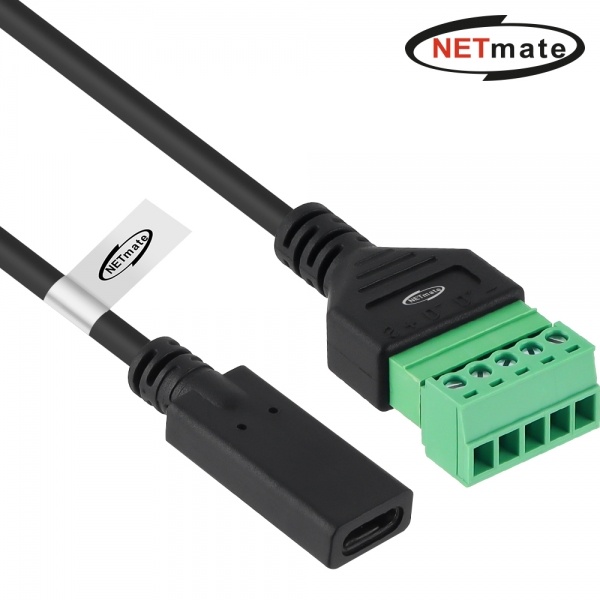 넷메이트 USB2.0 CF / 터미널 블록 케이블 1m [NM-TG07 ]
