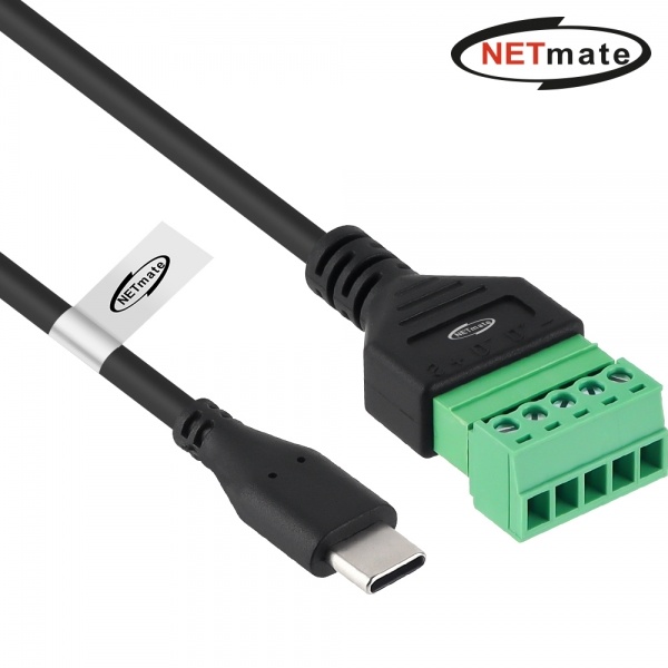 넷메이트  USB2.0 CM / 터미널 블록 케이블 1m [NM-TG06]