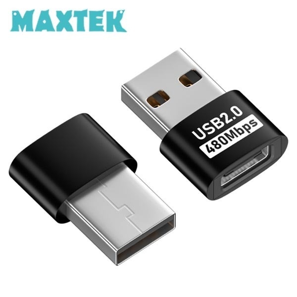 맥스텍 USB-A to Type-C M/F 변환젠더 블랙 [MT476]
