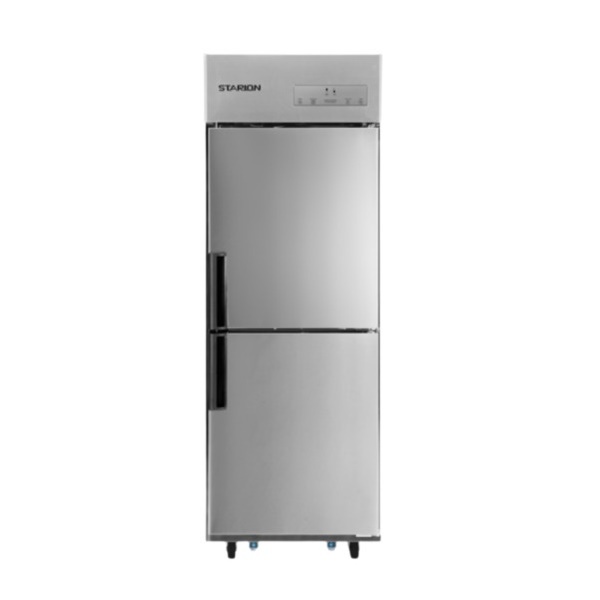 25박스 냉동1칸 냉장1칸 메탈 디지털 업소용냉장고 [SR-E25B1F]