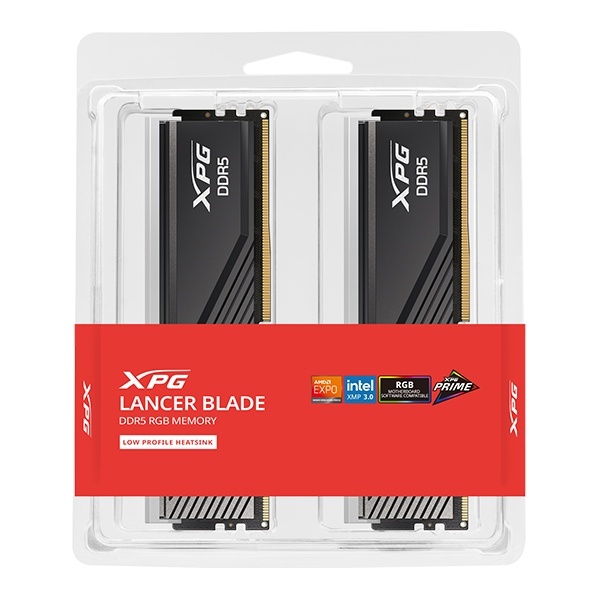 XPG DDR5 PC5-51200 CL32 LANCER BLADE RGB 블랙 [32GB (16GB*2)] (6400)