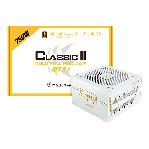 Classic II 750W 80PLUS GOLD 230V EU 풀모듈러 ATX3.1 (PCIE5.1) 화이트 (ATX/750W)