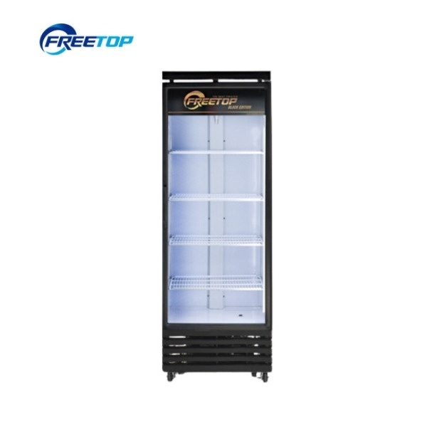 국산 1등급 전면블랙 수직 업소용 냉장고 쇼케이스 (블랙) [FT-470RB]