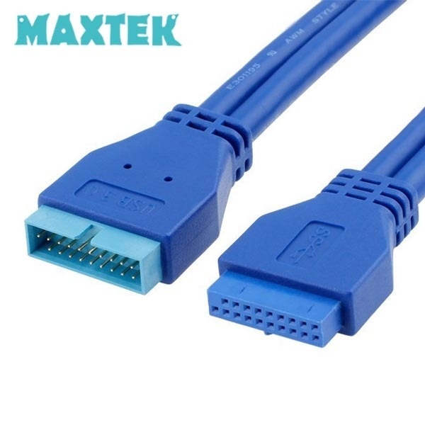 [MAXTEK] 맥스텍 USB3.0 19P/20P 메인보드 연장 케이블 50cm [MT218]