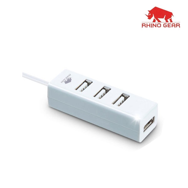 라이노기어 RG-HUB204 (USB허브/4포트) [화이트] ▶ [무전원/USB2.0] ◀