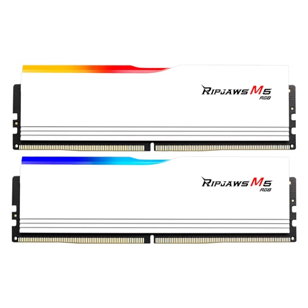 DDR5 PC5-41600 CL40 RIPJAWS M5 RGB 화이트 [64GB (32GB*2)] (5200)