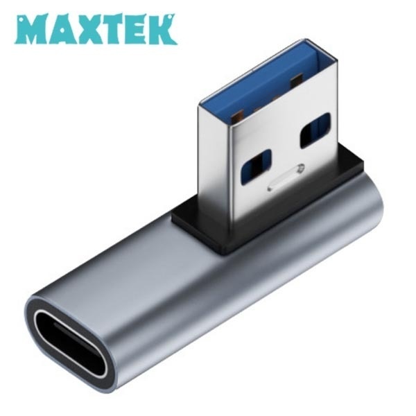 맥스텍 USB3.1 to C타입 M/F 연장 변환 젠더 좌향 직각 90도 꺽임 [MT482]