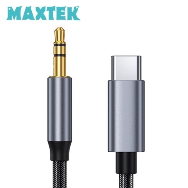 맥스텍 USB Type-C to 3.5 스테레오 M/M 변환케이블 0.2M [MT491]