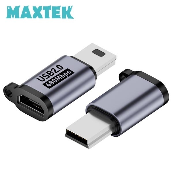 맥스텍 USB Mini 5Pin to Micro 5Pin USB 포트 변환 젠더 [MT526]