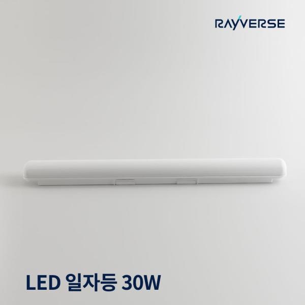 레이버스 LED 일자등 형광등 트윈등 30W주광색 플리커프리